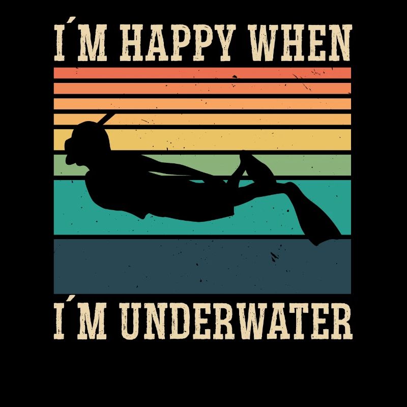 Apnée heureuse quand je fais de la plongée sous-marine