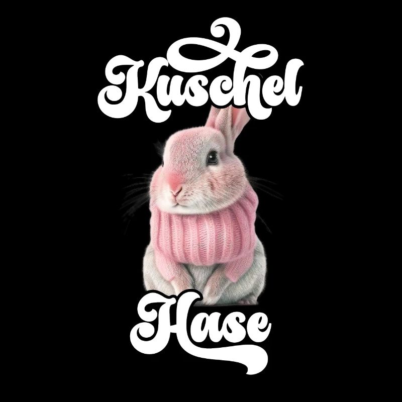Cute Cuddly Retro Winter Rabbit Mama