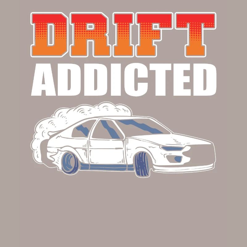 Course de voitures de drift accro à la dérive