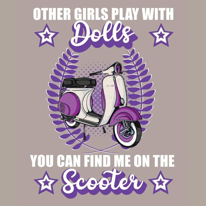 Roller Rollerfahrerin Moped Mädchen Geschenk