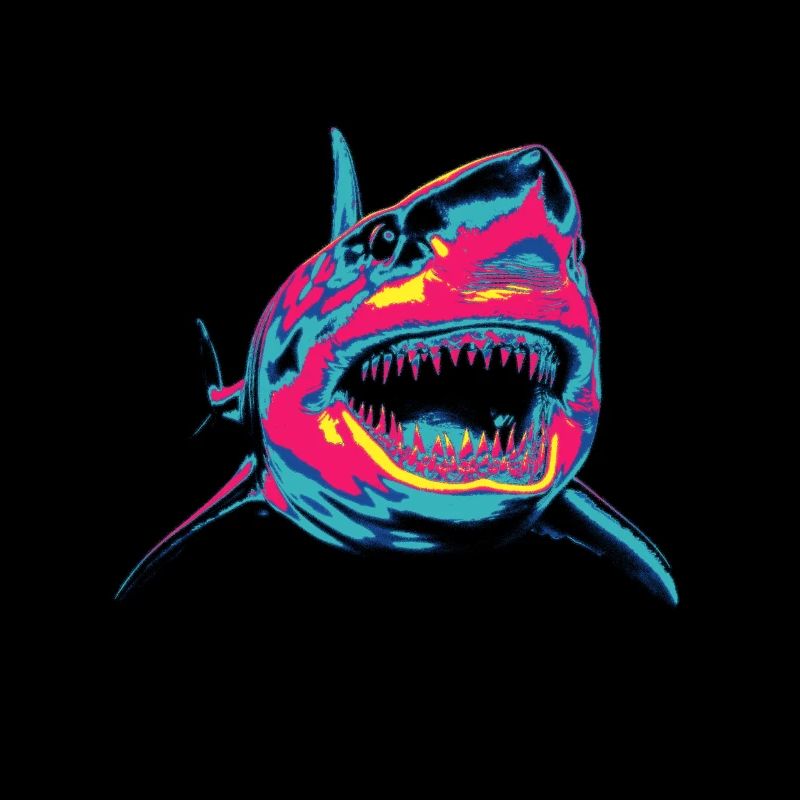 Requin coloré
