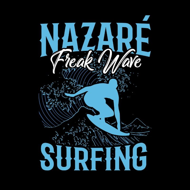 Nazaré Freak Surf Vagues Surfer Surf
