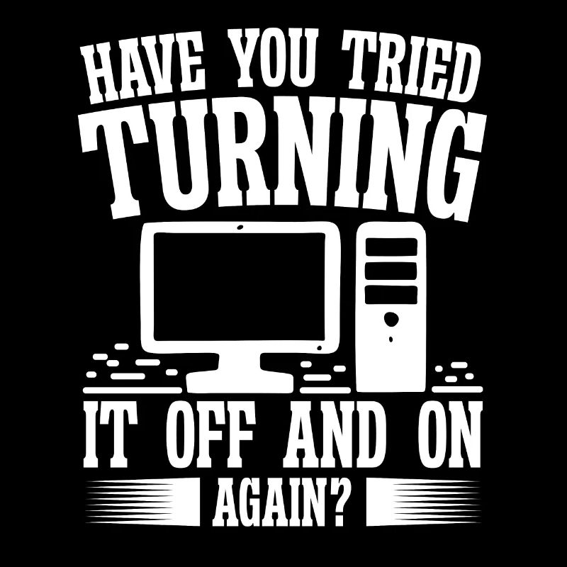 Softwareentwickler Tried Turning It Off And On