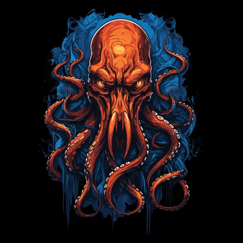 Alien Skull Octopus Squid Animal Creature