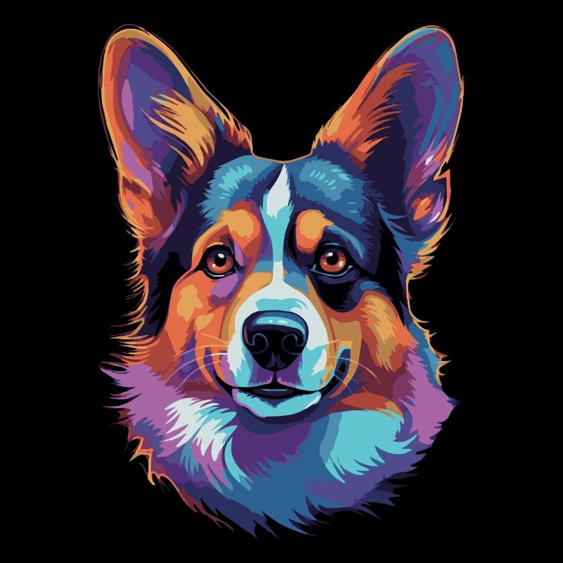 Welsh Corgi coloré