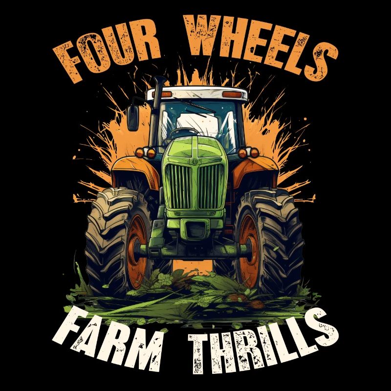 Four Wheels Farm Thrills Tractor Farming