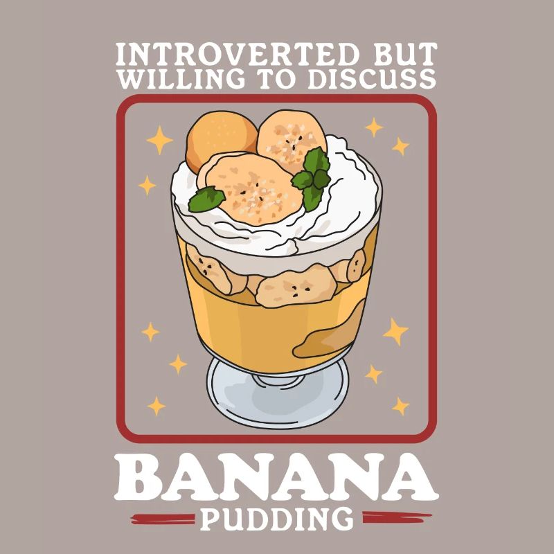 Bananen-Pudding Bananenpudding Geschenk