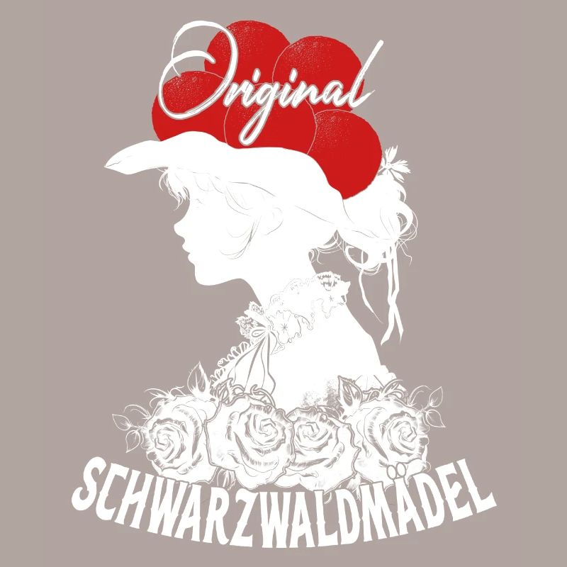Original Schwarzwaldmädel Bollenhut Tracht Rosen
