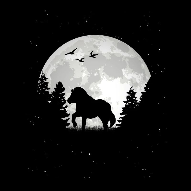 Lune de poney Shetland