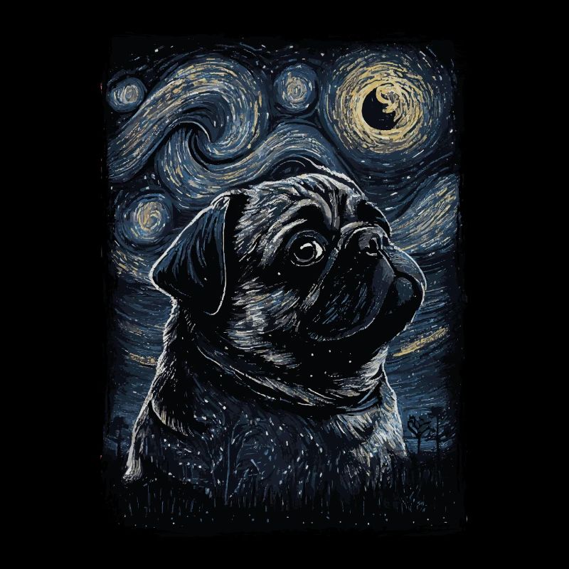 Mops Starry Night