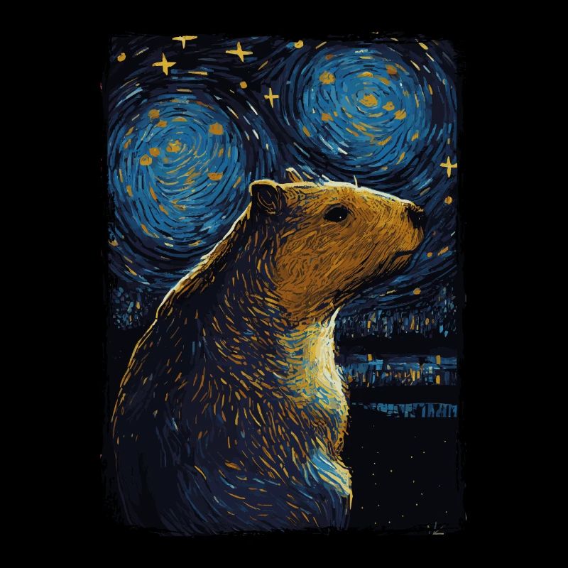 Capybara Nuit étoilée