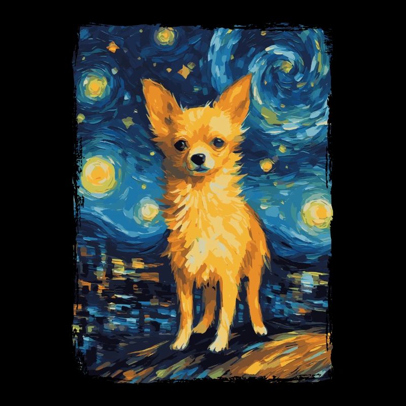 Chihuahua Starry Night