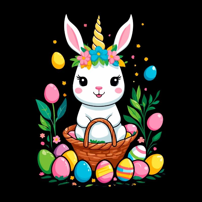 Funny Unicorn Easter Bunny Cute Easter Unicorn