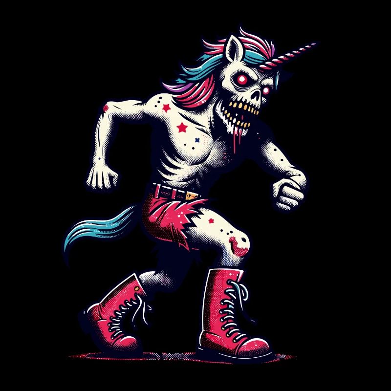 Zombie Einhorn Undead Mystical Creature