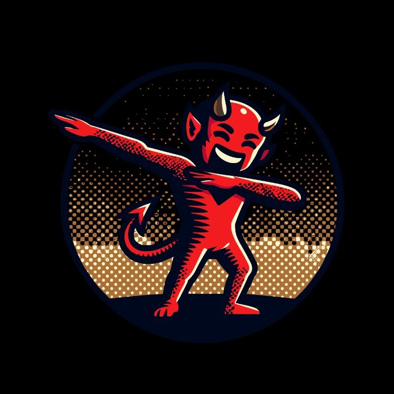 Dabbing Devil Funny Dabbing Design