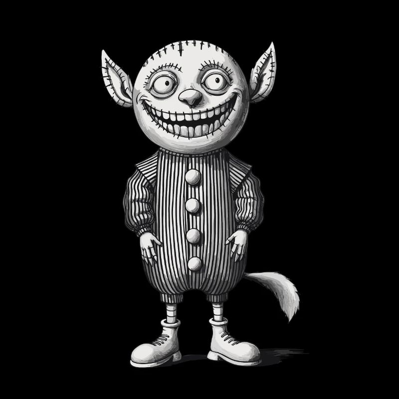 Monstre effrayant Design Tenue de gnome d’Halloween