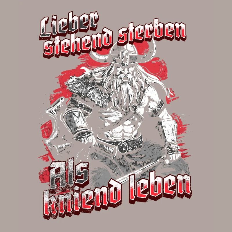 rViking Warrior Design Stehend Sterben Krieger