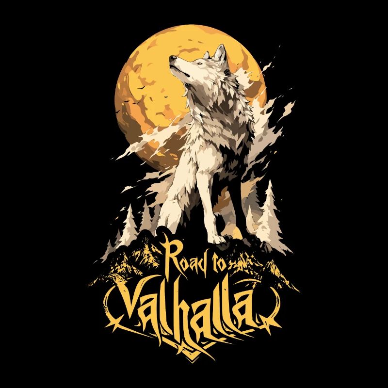 Wolf Road to Valhalla Nature Moon