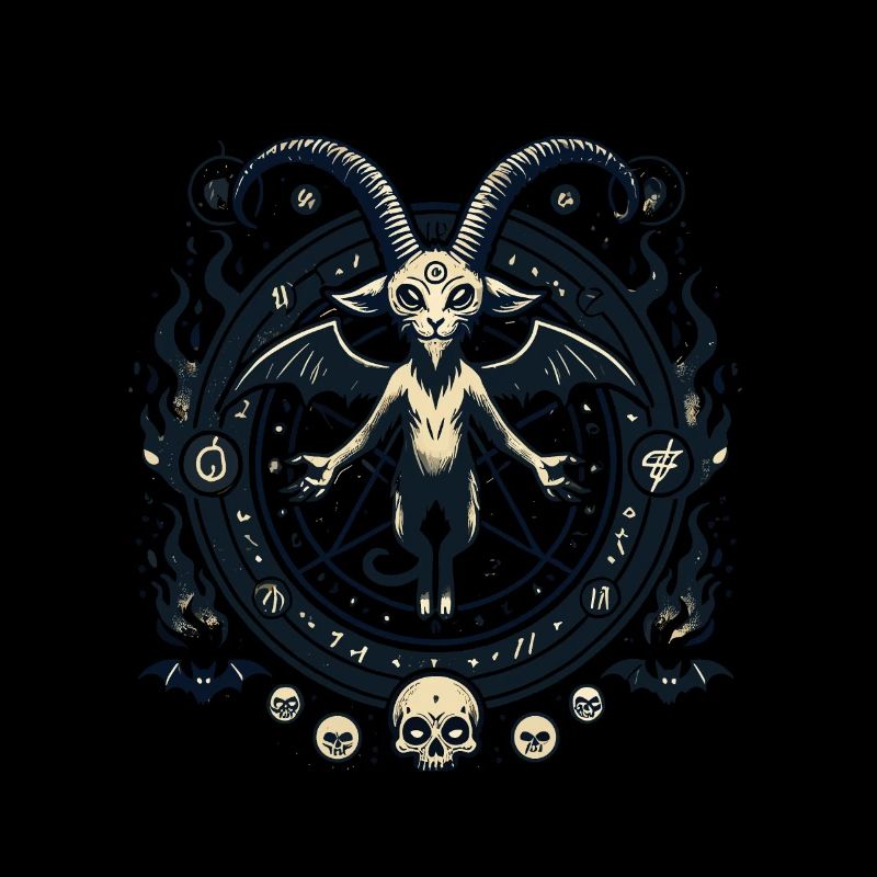 Creepy Devil Cat Dark Cats Invocation
