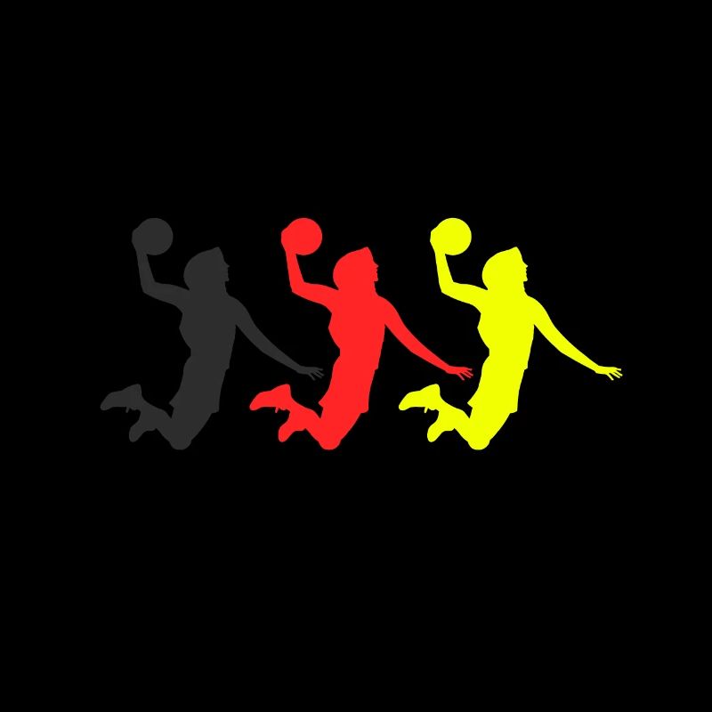 Basketball Tshirt B-Ball Dunking Rebound Player