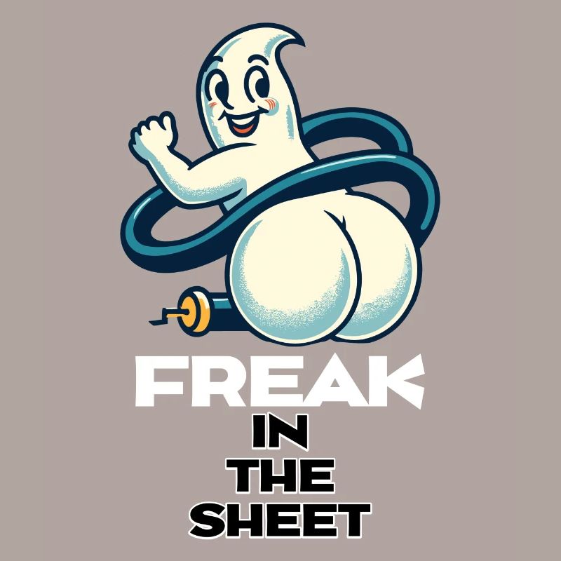 Freak under Sheet Funny Ghost Design