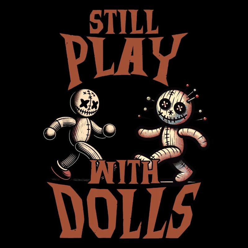 Voodoo Doll Creepy Party Design Still Playing