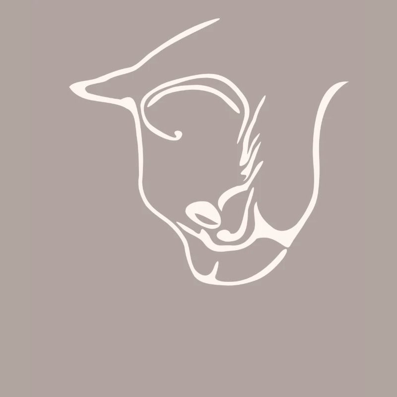 Conception graphique de visage de chat