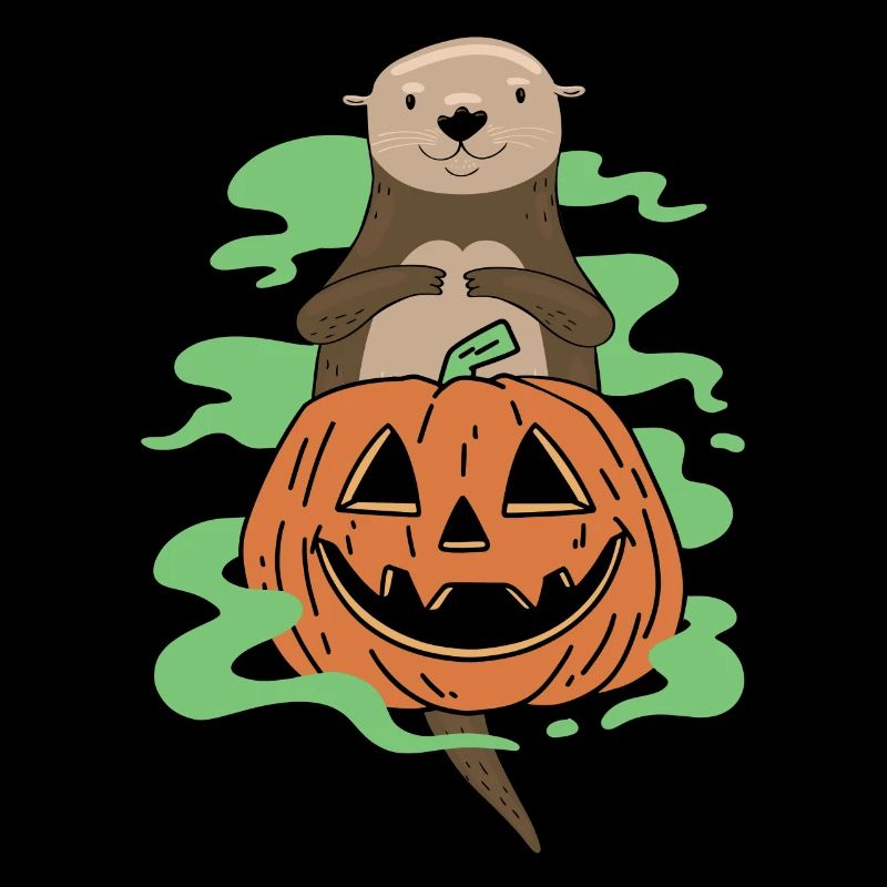 Otter Halloween Pumpkin