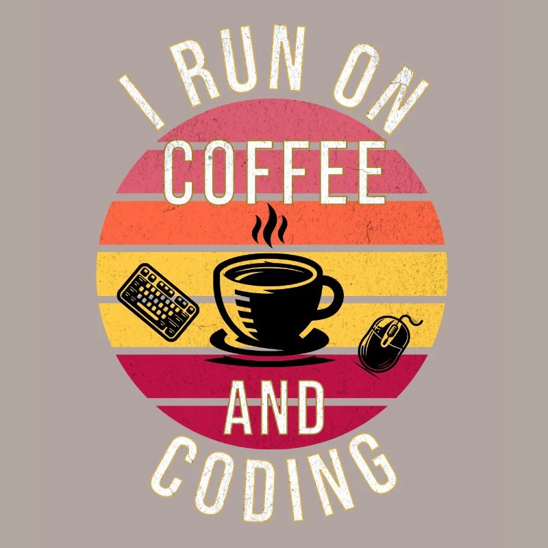 I Run on Coffee and Coding – Programmierer Stil