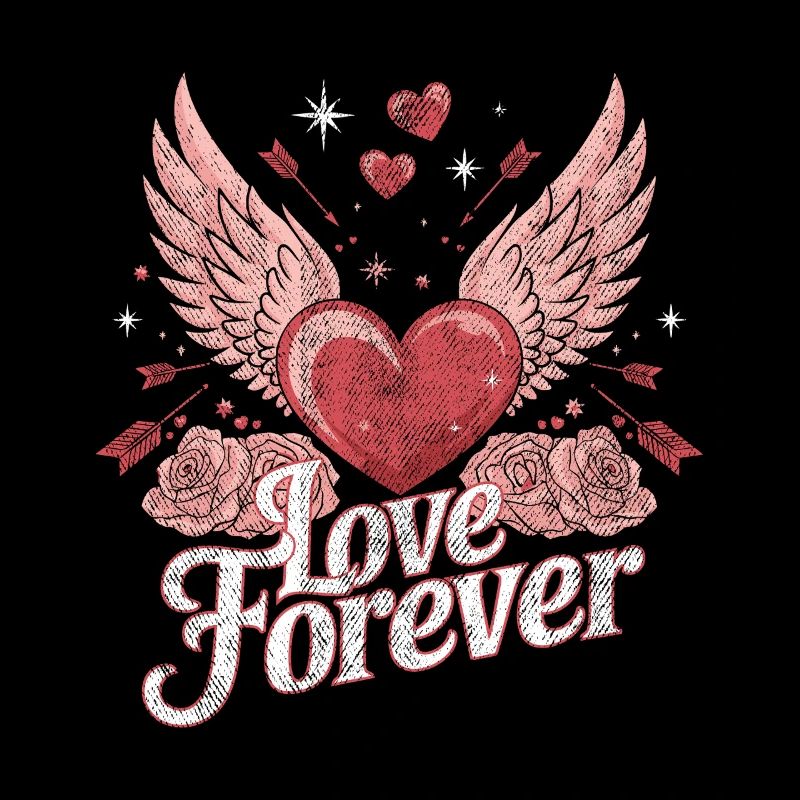 Love Forever - Design romantique pour la Saint-Valentin