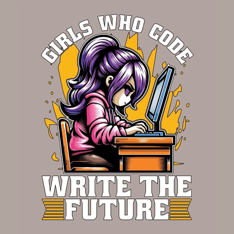 Coder Girls Who Code Write The Future Developer