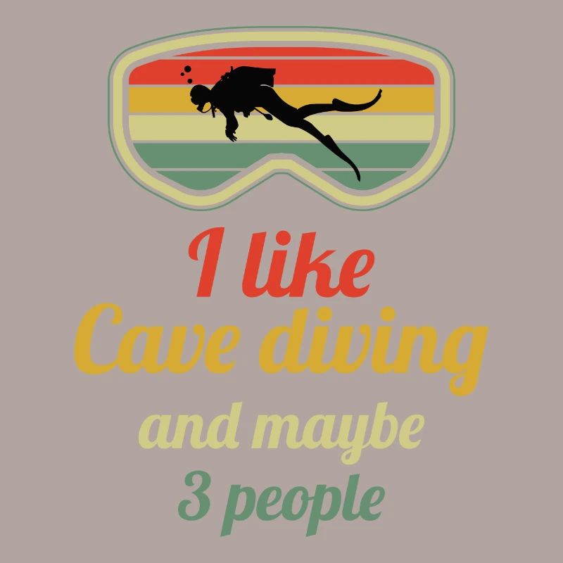 Vintage Retro Caving Spelunking Cave Explorer Gift