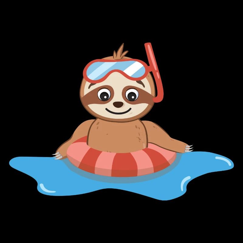 Sloth bathing