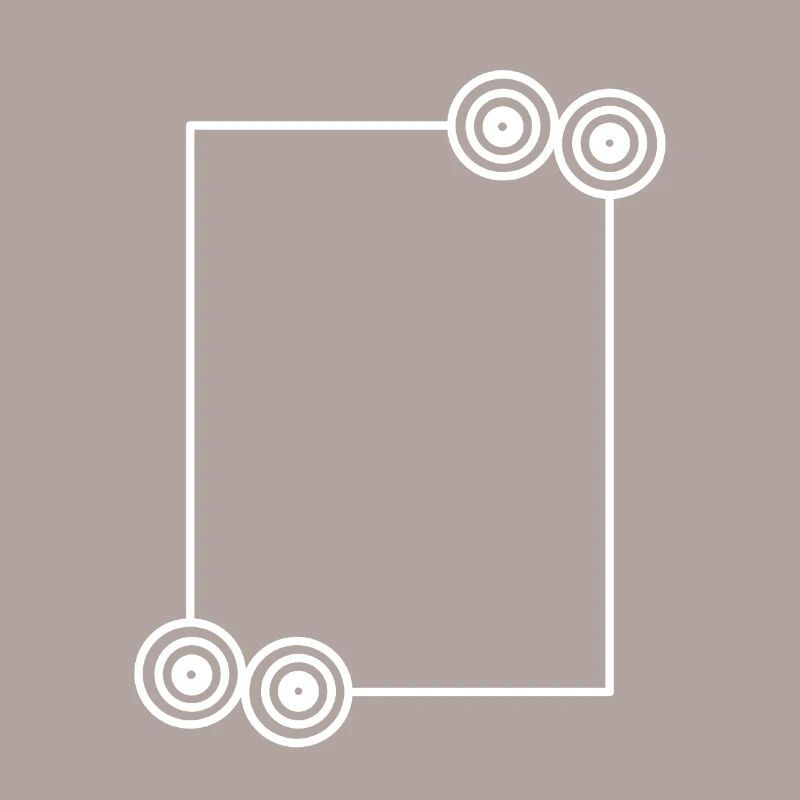 Elongated white frame basic text
