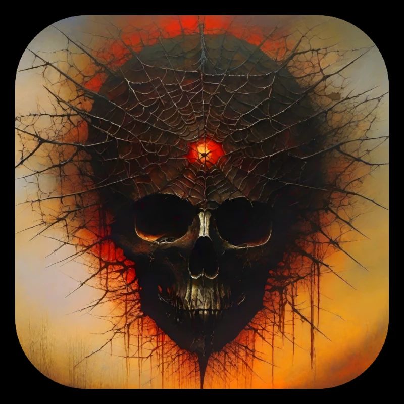 Düsterer Horror Totenkopf