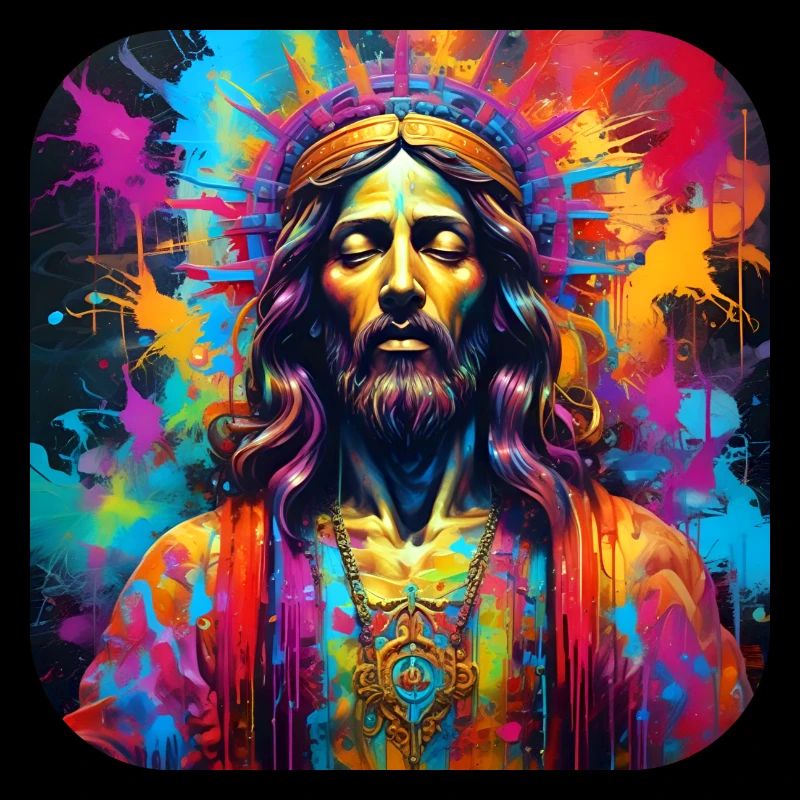 Jésus en style graffiti