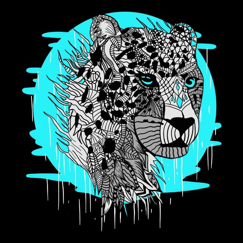 Leopard Retro Mandala