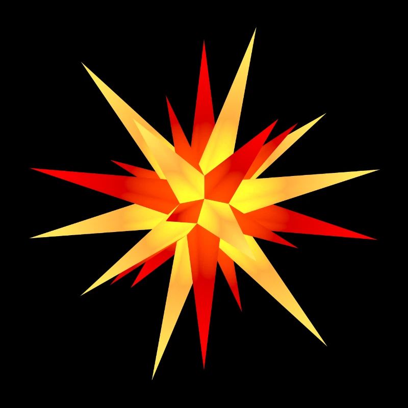 weihnachtsstern gelb-rot 1