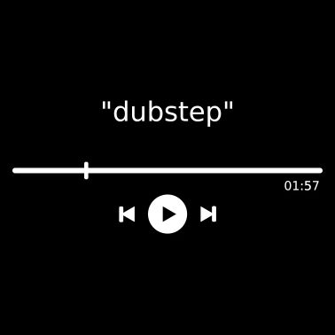 Lettore musicale Dubstep MP3 Play Button