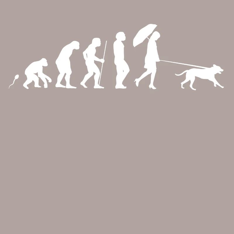 Die mit dem Hund geht Evolution Fun Shirt