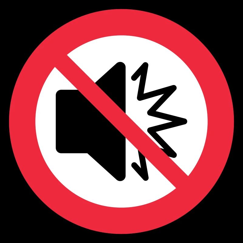 No sound - silent - mute - do not disturb - autism