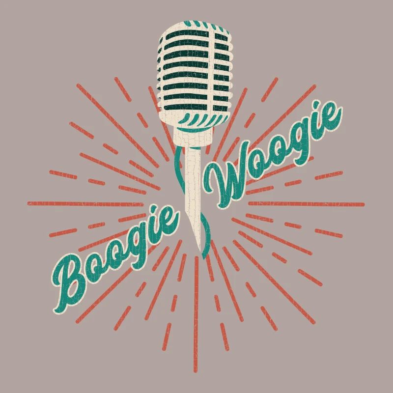 Boogie Woogie vintage microphone gift
