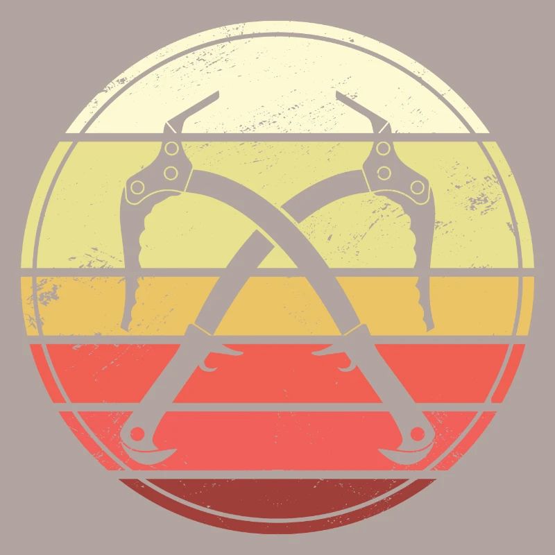 Eisklettern Retro Eispickel Eiskletterer