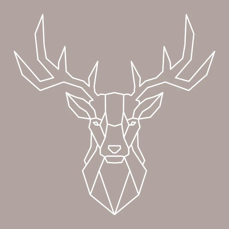 Geometric Deer – Elegance in Polygon Shape