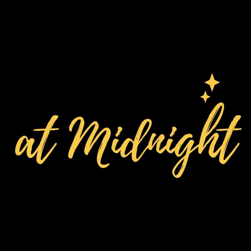 Romantisches Neujahrsdesign „Kiss me at Midnight"