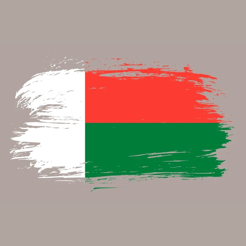 Bannière du drapeau de Madagascar