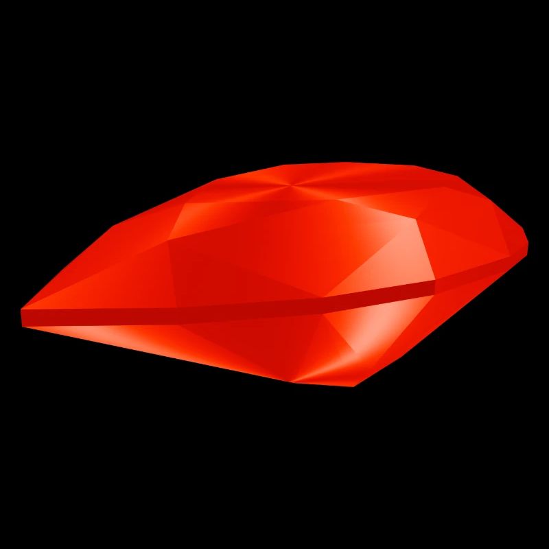 Roter Edelstein