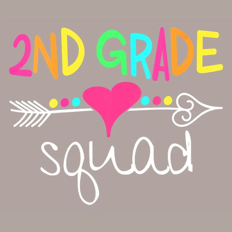 2Nd Grade Squad Second Teacher Student Team Back T