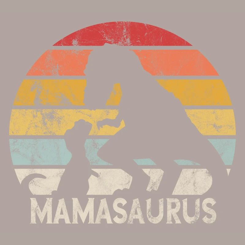 Retro Mamasaurus Mama Muttertagsgeschenk