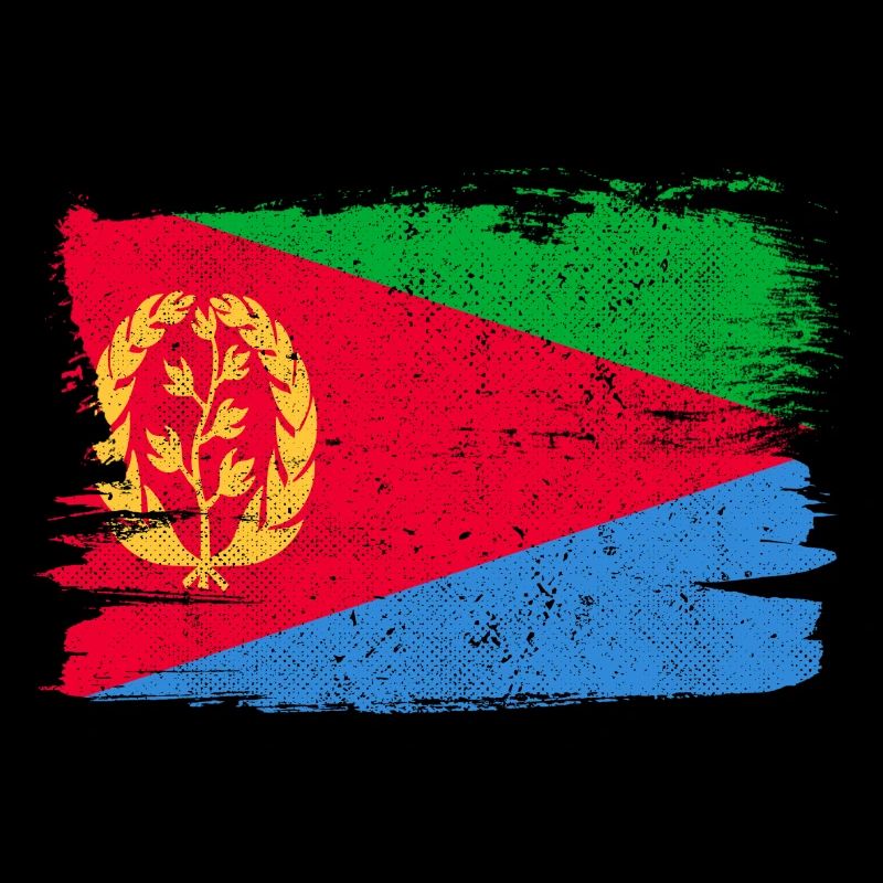 Drapeau de l’Erythrée drapeau paix Vintage